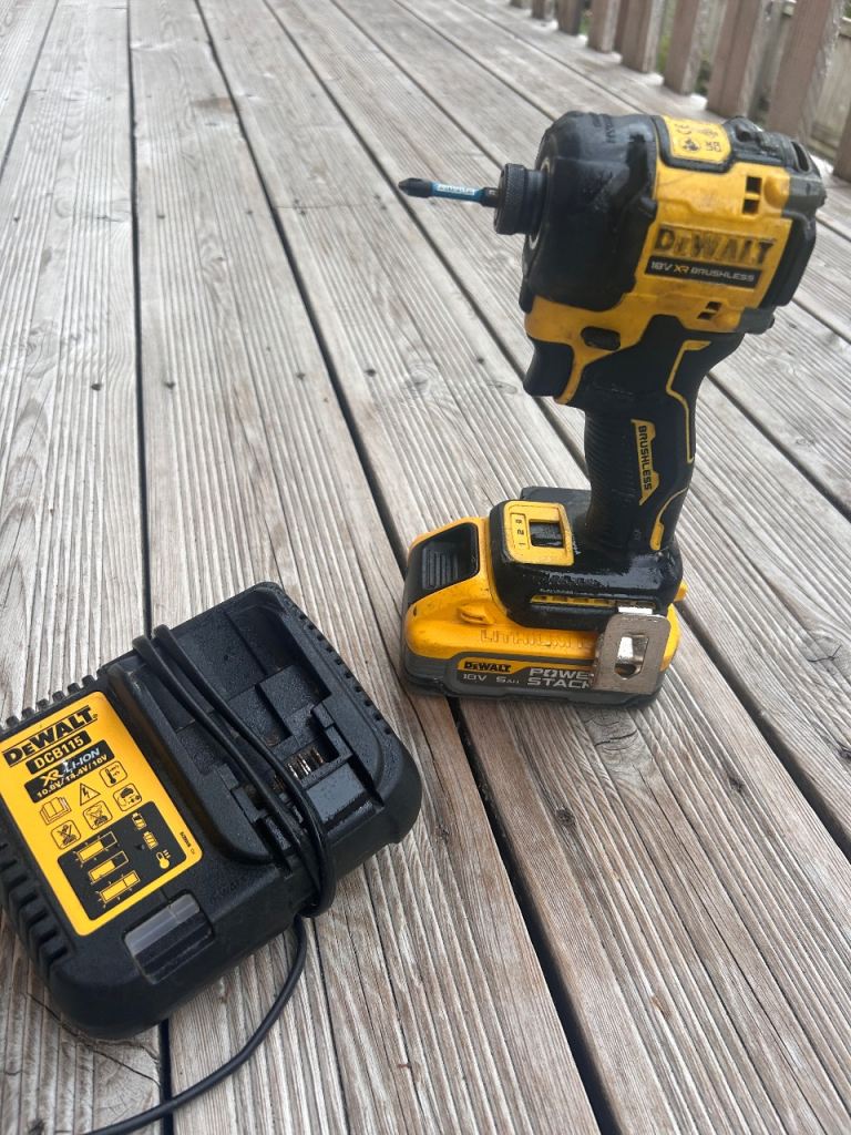 DEWALT Brushless Impact Driver with Powerstack Battery