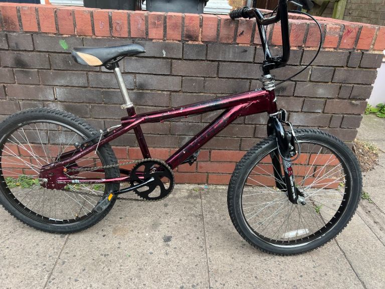 BMX Bike - Red/Purple, Good Condition