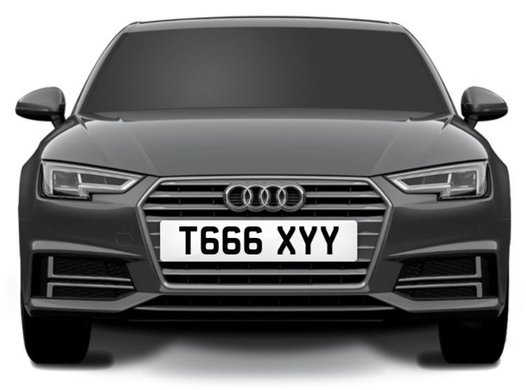 Taxi private registration plate 