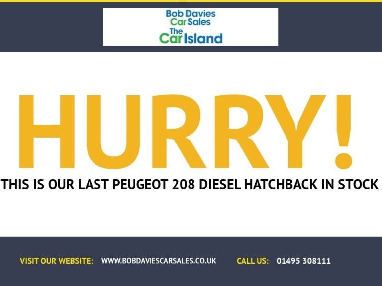 2017 17 PEUGEOT 208 DIESEL HATCHBACK 1.6 HDI ACTIVE 5 DOOR 90BHP DIESEL