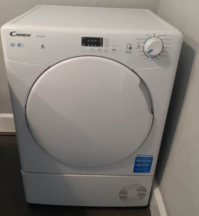 Candy Smart Tumble Dryer – White, Good Condition