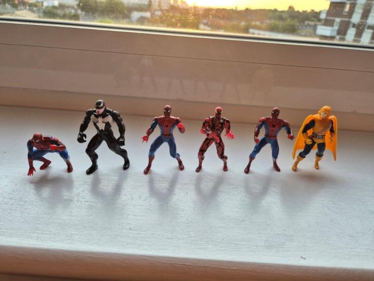 Spider-Man Web of Steel from Toy Biz (1994), 6 Diecast Metal figures