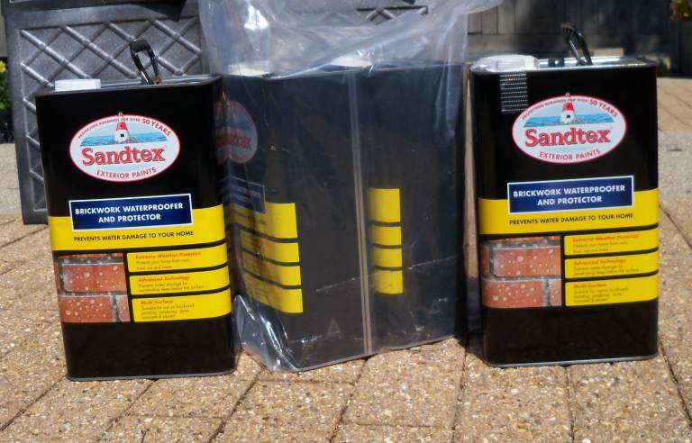 4 x 5 L Sandtex Brickwork Waterproof and Protector – New, Unused Tins