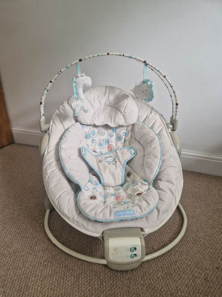 Bright Starts baby bouncer reclining vibrating seat chair