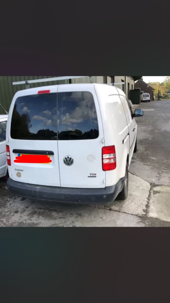 VW Caddy, Diesel with Built in frame and tool box.