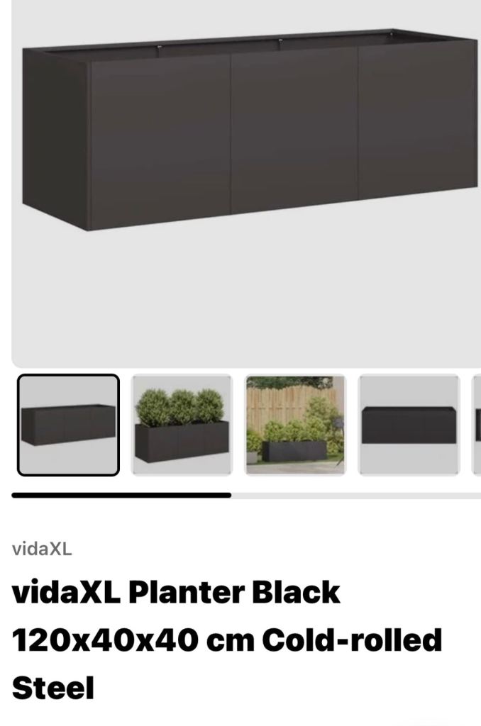 Black planters brand new!