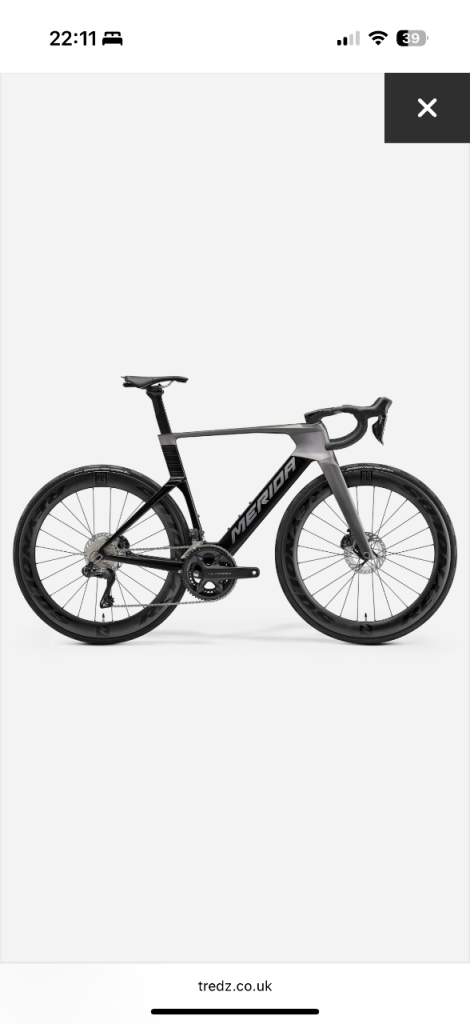 Merida reacto 8000 2027 Road Bike - Grey , NEW Condition , size 56cm frame 