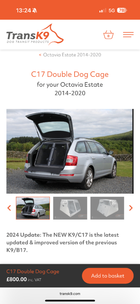 Transk9 double cage c17