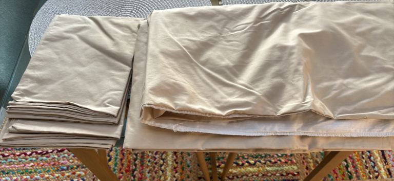 Duvet covers x 2 for shaped mattress 