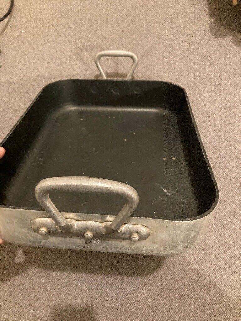 Large professional French cooking or baking dish or tray