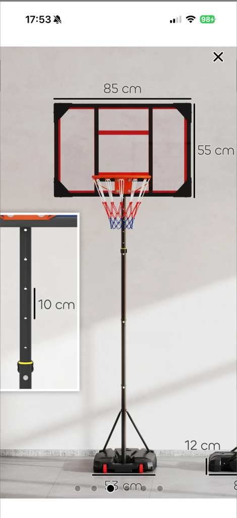 For sale brandnew sealed in box basketball set £75