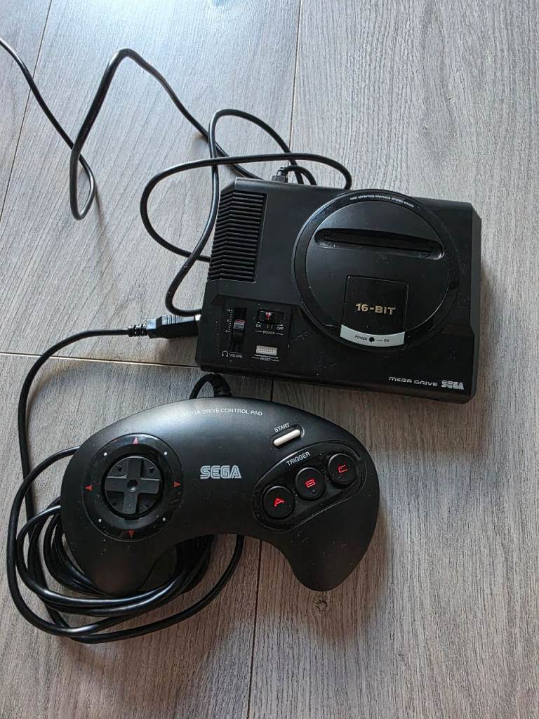 Sega Mega Drive 16-Bit Console with Controller