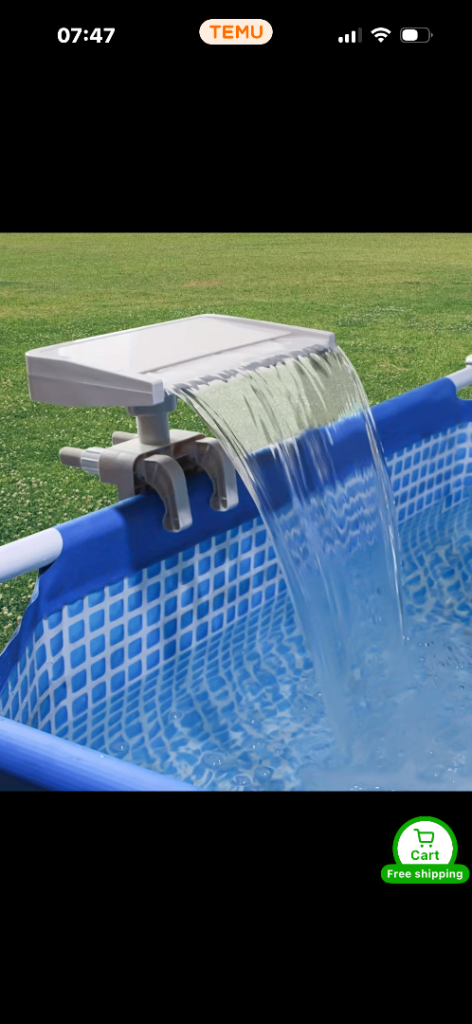 Waterfall for pool