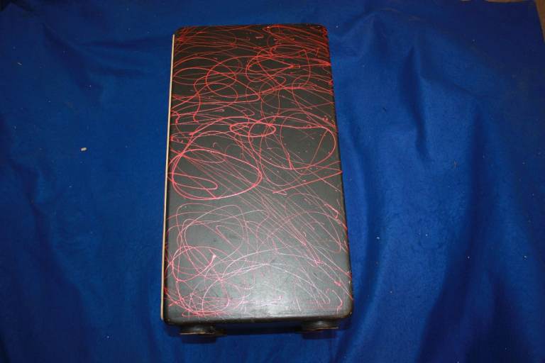 RJM Custom Cajon ~ Red Splatter Bespoke Finish ~ Made In England ~ 23in x 12in x 12in ~ £95 ono