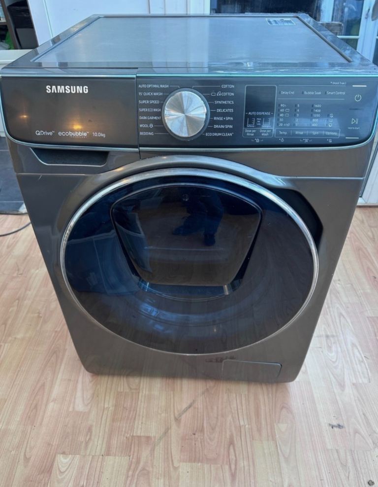 Samsung QDrive EcoBubble 10.5kg Washing Machine – Grey, Good Condition