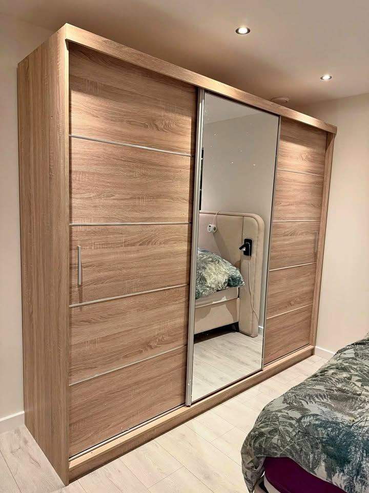 🔥LIMITED TIME OFFER🔥BRAND NEW 2 3 DOOR GERMAN SLIDING TWO THREE DOOR WARDROBE WITH MIRRORS 🔥
