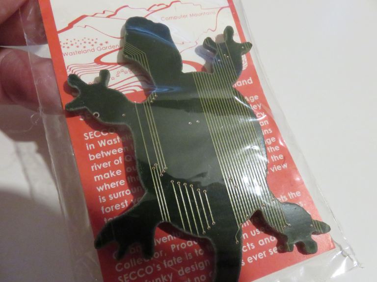 Magnet Turtle / Tortoise – computer circuit board fridge green
