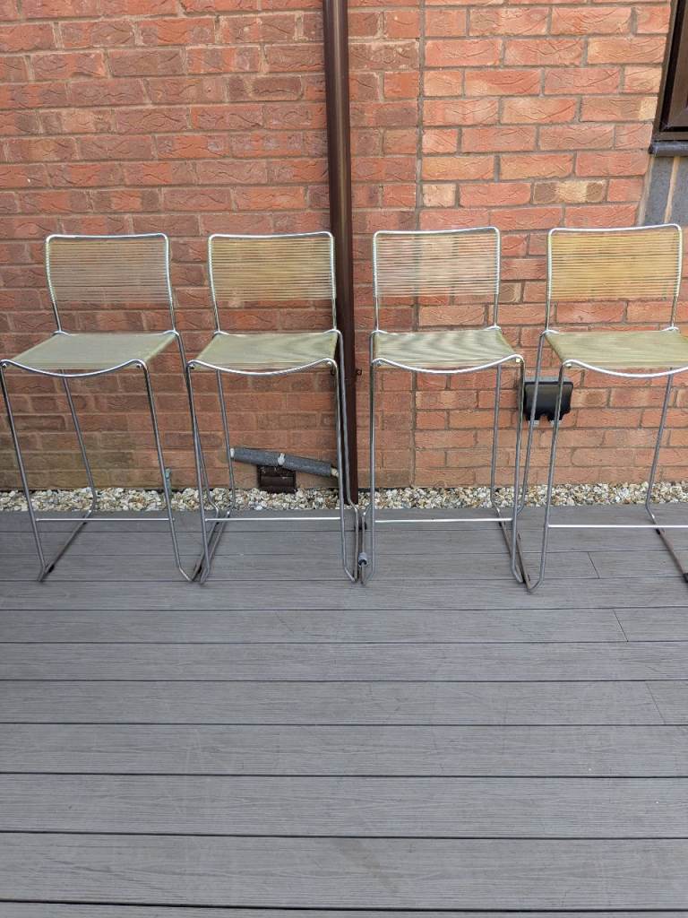 retro vintage bar chairs x4