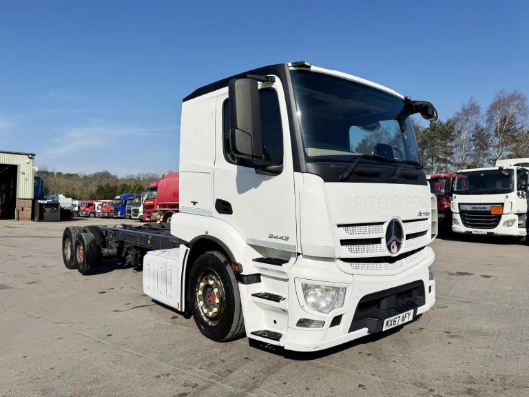 2017 MERCEDES ACTROS 2443 EURO 6 6X2 CHASSIS CAB