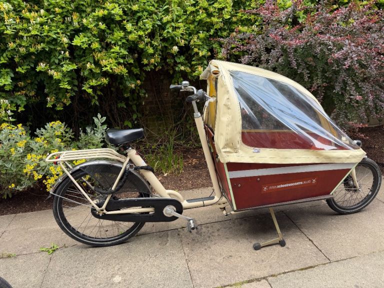 Bakfiets Long Cargo Bike - manual, cream