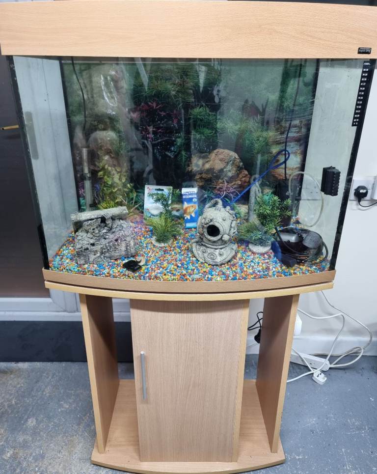 Fish tank with stand complete delivery available 
