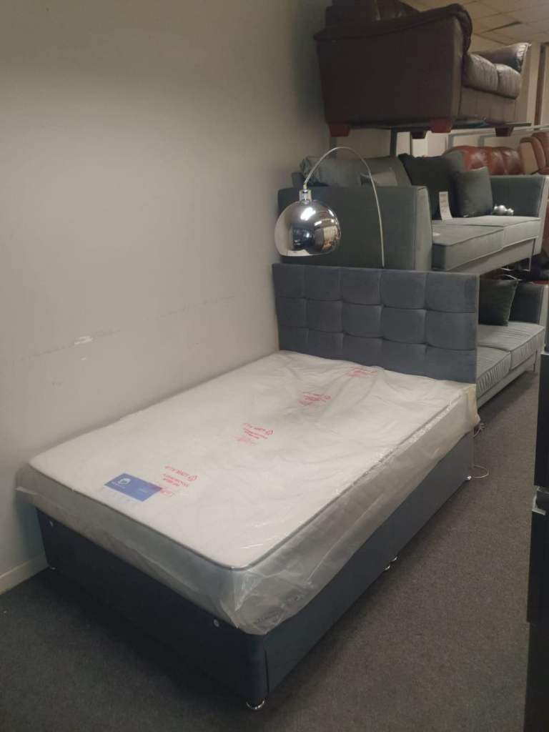 image for Bed with mattress divan single , double , king