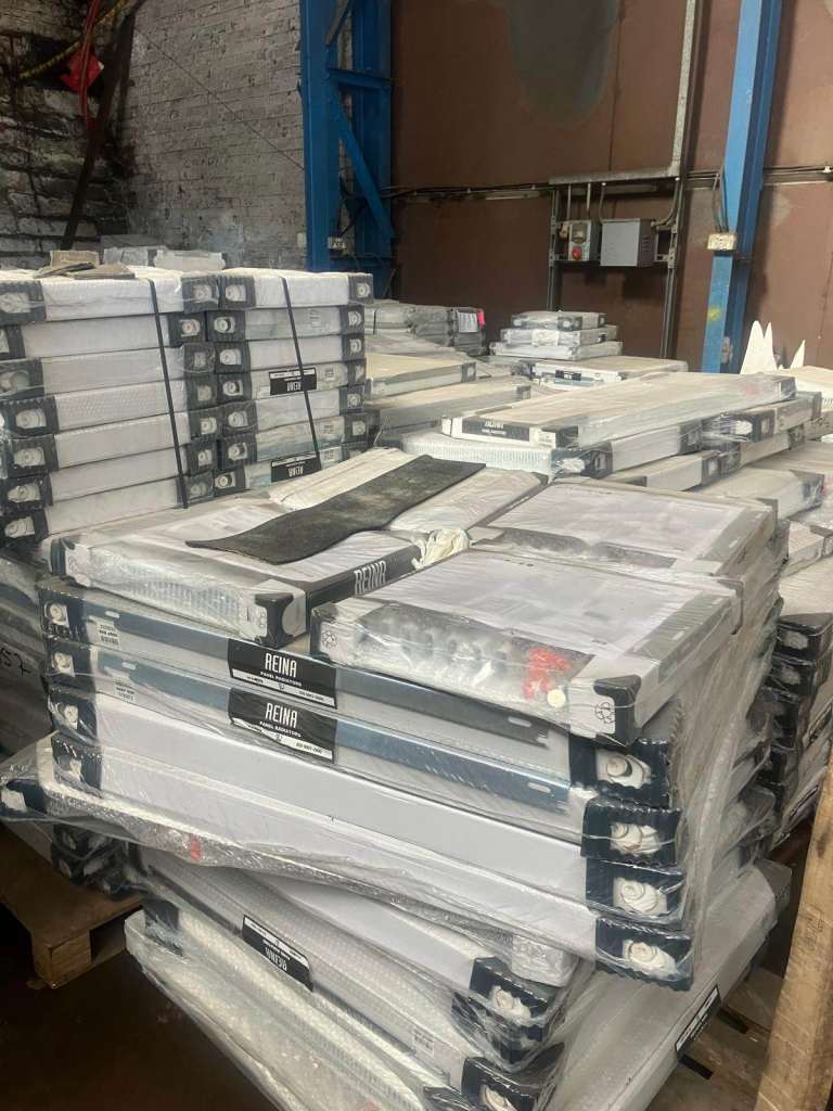 Reina radiators. 1500 in total all brand new in various sizes