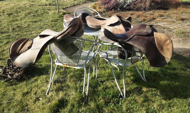 Old Saddles in need of restoration or repurposing