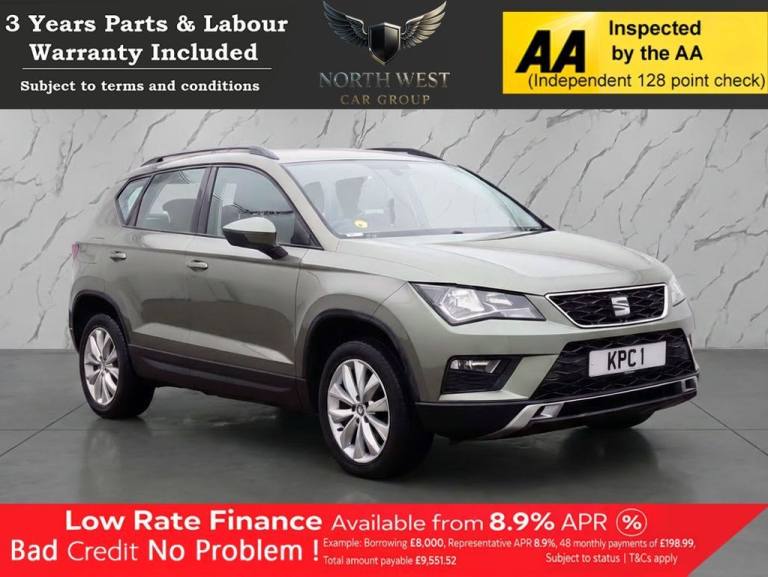 2017 SEAT Ateca 1.0 TSI Ecomotive SE SUV 5dr Petrol Manual Euro 6 (s/s) (115 ps) NATIONWIDE HATCH...