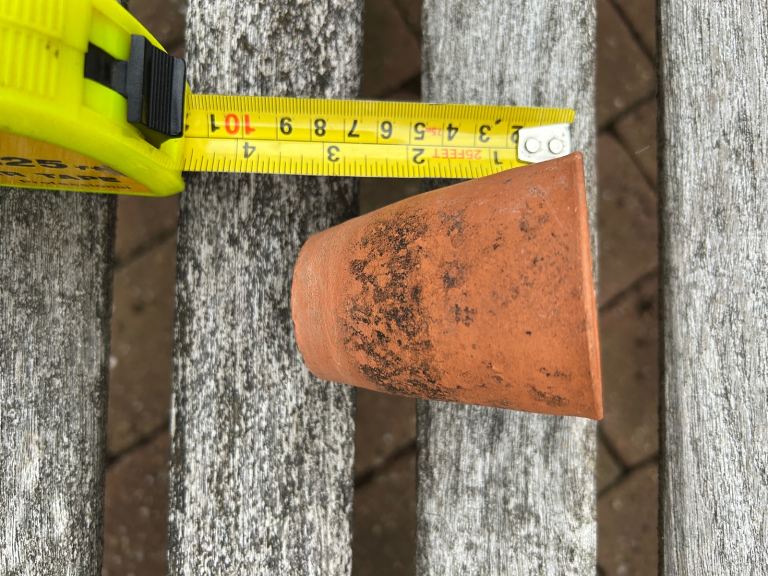 Selection of small and medium vintage terracotta pots