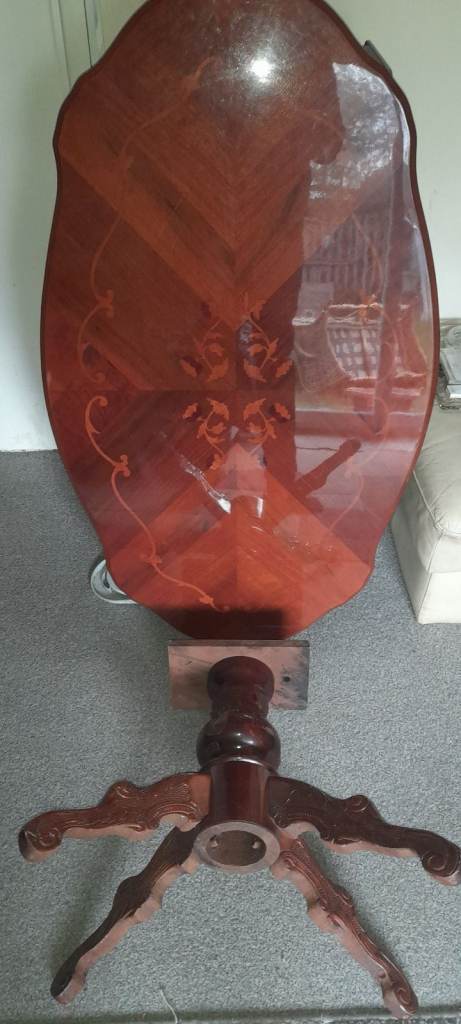 Italian inlay coffee table 