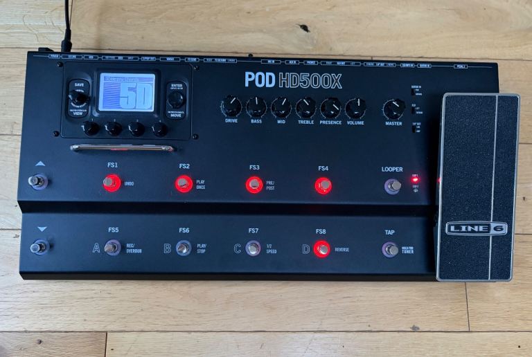 Line 6 POD HD500X Guitar Multi-Effects Pedal - Excellent Condition