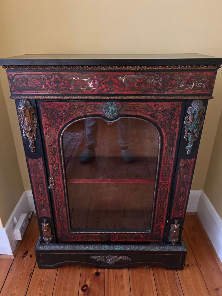 Fine Quality Antique Victorian French Boulle Display Cabinet