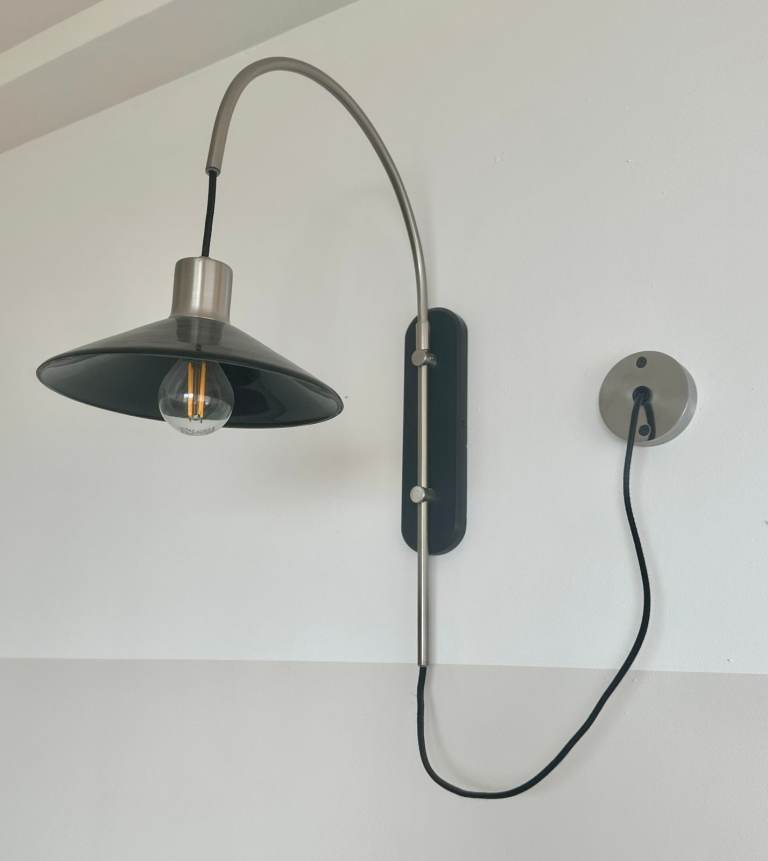 Pair of stylish 'Industrial' H&M metal wall lights