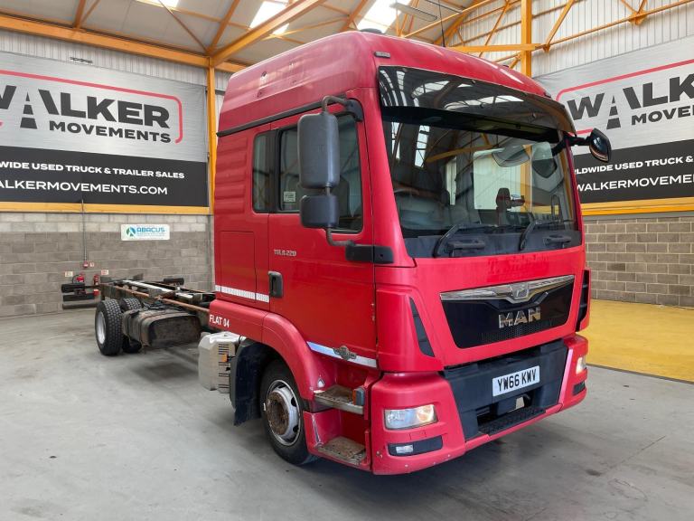 MAN TGL 8.220 *EURO 6* 7.5 TONNE CHASSIS CAB - 2016 - YW66 KWV