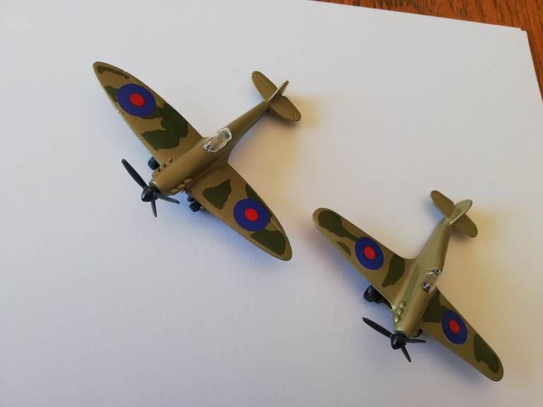 2 Metal Model Hurricanes
