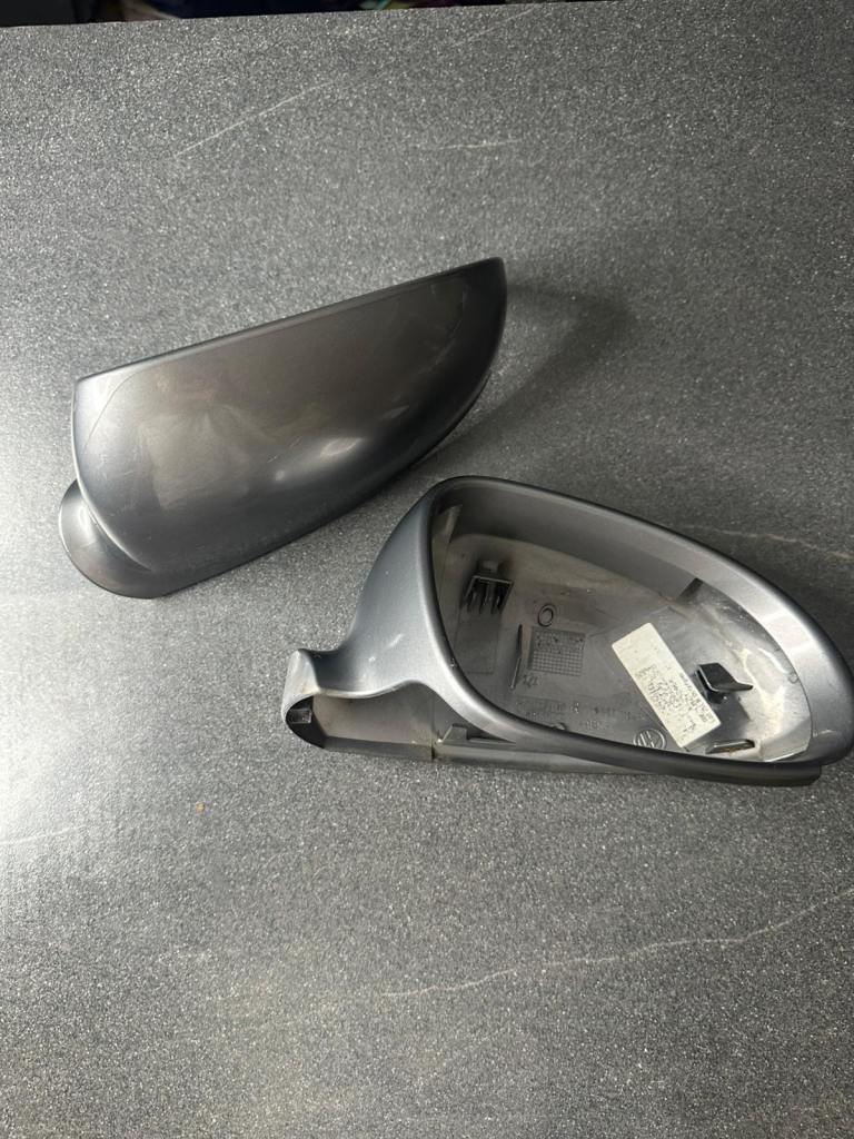VW Golf Mk5 Wing Mirror Covers Caps Pair Grey 2004–2009