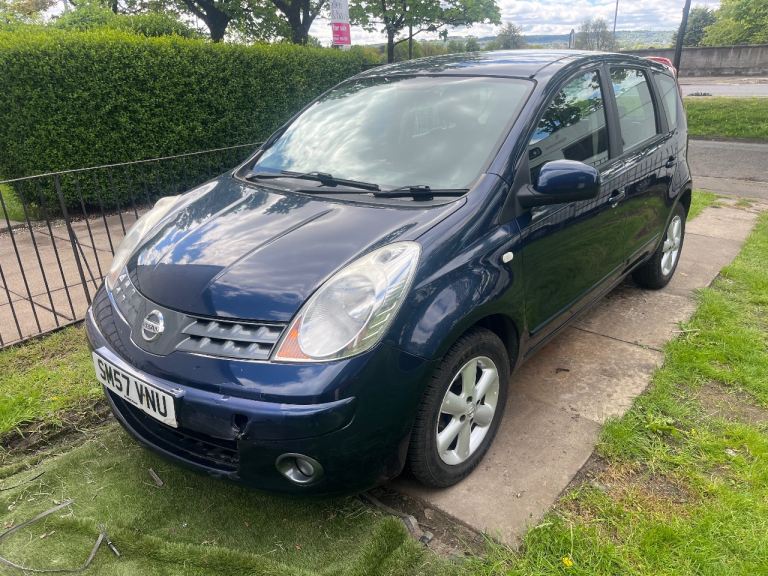 Nissan, NOTE, MPV, 2007, Manual, 1386 (cc), 5 doors nearly full year not 