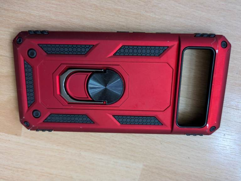 Shockproof Ultra-Protective Magnetic Google Pixel 8aCase with Holder - Red