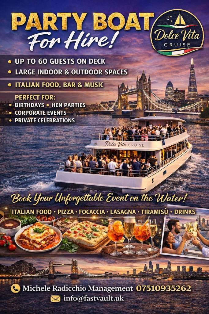 Luxury Private Party Boat in London – Dolce Vita Cruise