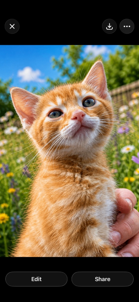 Striped ginger kitten  