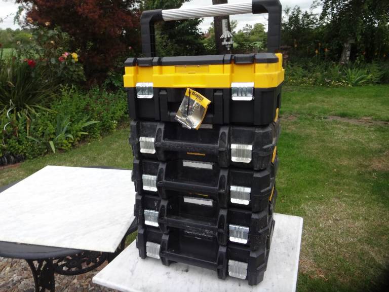 DEWALT TOOL STORAGE BOXES x 5 ~ TSTAK ~