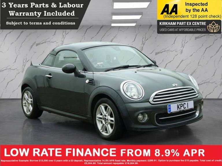 2013 MINI Coupe 1.6 Cooper 3dr COUPE PETROL Manual