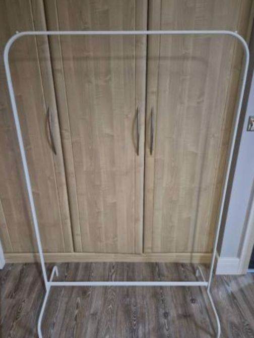2 x Metal Clothes Rails