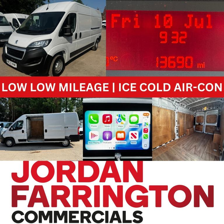 2023 PEUGEOT BOXER LWB PROFESSIONAL PREMIUM + L3 H2 EURO 6 VAN WITH AIR-CON