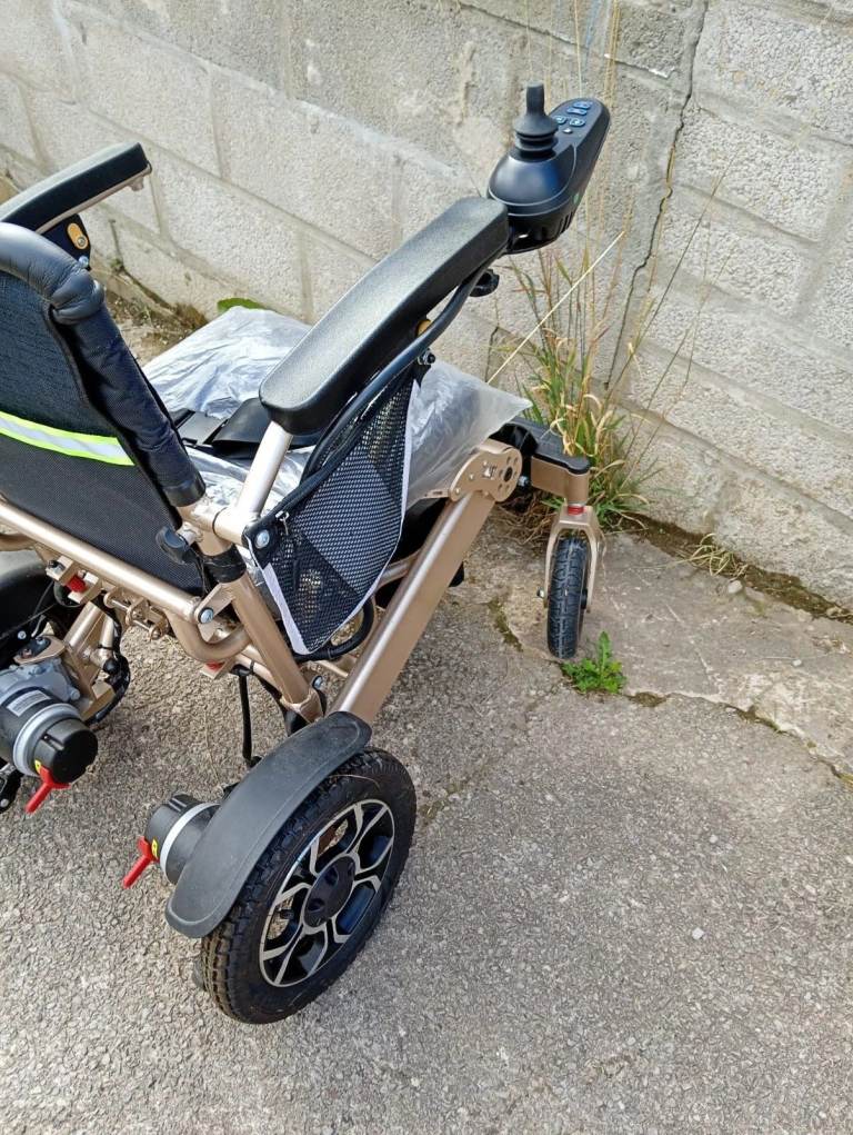 ELECTRIC FOLDING WHEELCHAIR, USED ONCE IMMACULATE CONDITION | in Bedwas ...