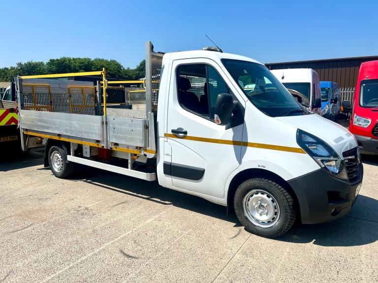 Vauxhall Movano 35 2.3cdti bi turbo LWB Dropside with tail lift. 
