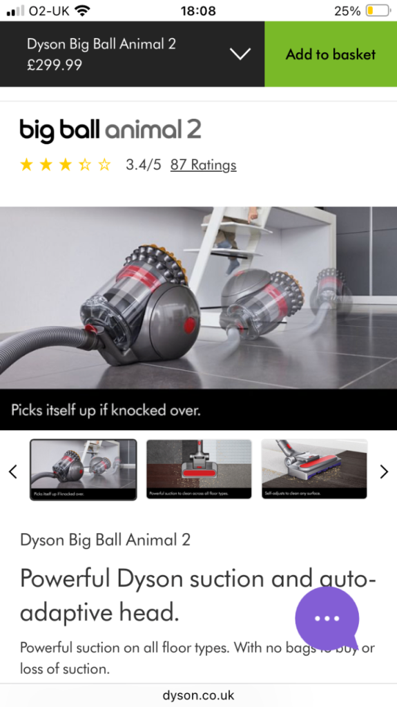 Dyson animal pet 2 
