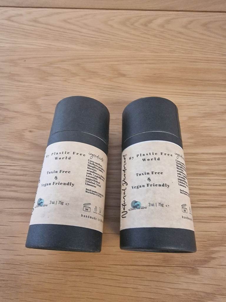 image for Unisex Eco Friendly Natural Deodorant Stick, Vegan, Plastic & Aluminium Free 75g