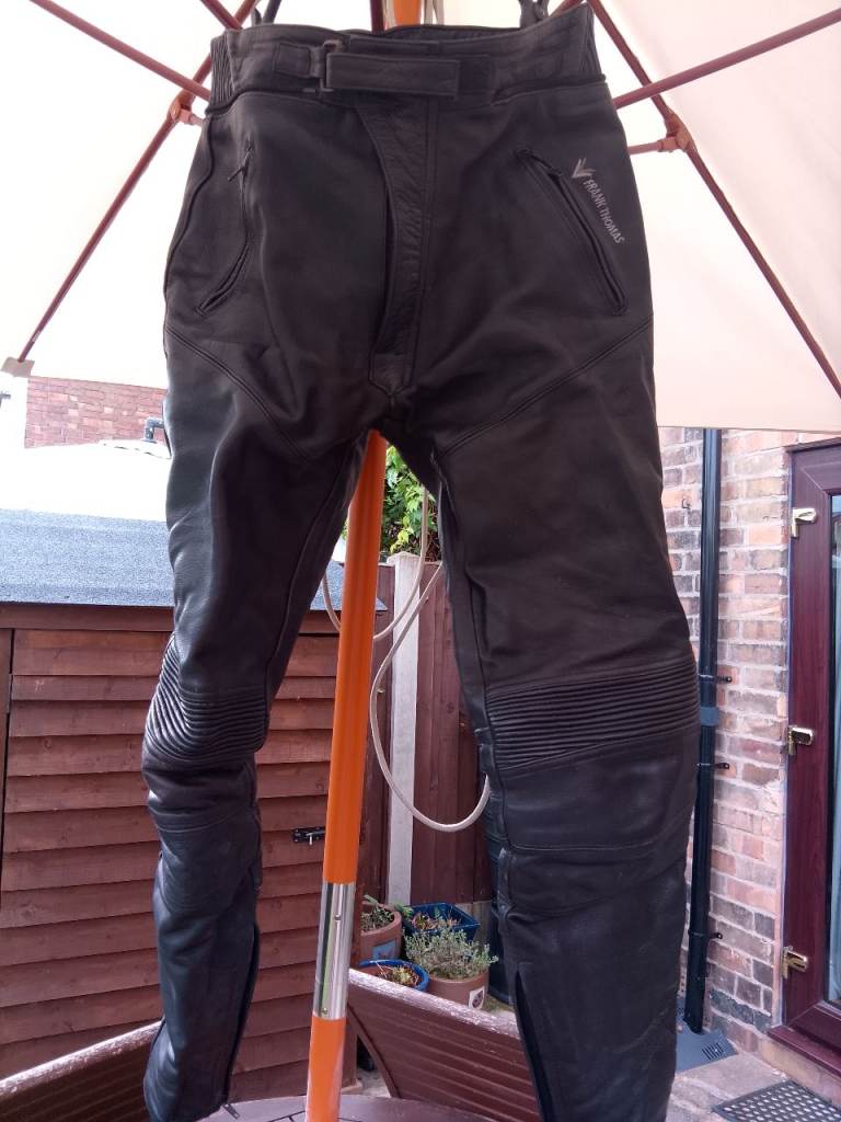 Frank Thomas Leather Motorcycle Trousers 